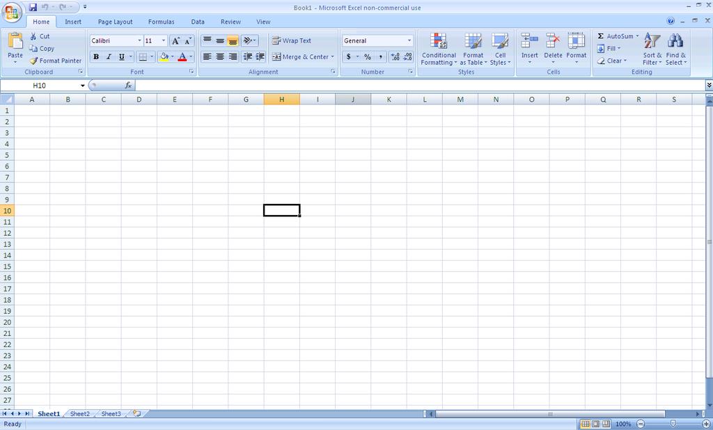 Lab 5: Microsoft Excel Tutorial Excel Worksheet Microsoft Excel works as account ledger. An Excel Workbook (1) could have multiple Worksheets (2).