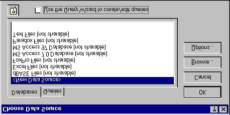 Appendix A Using SQL to Access Historical Data in Citadel b. The Create New Data Source dialog box appears.