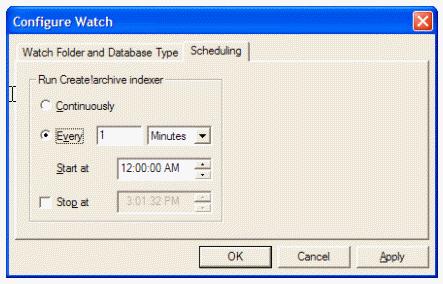 20 TECHNICAL NOTE PB02 4 On the Scheduling tab, click the Every