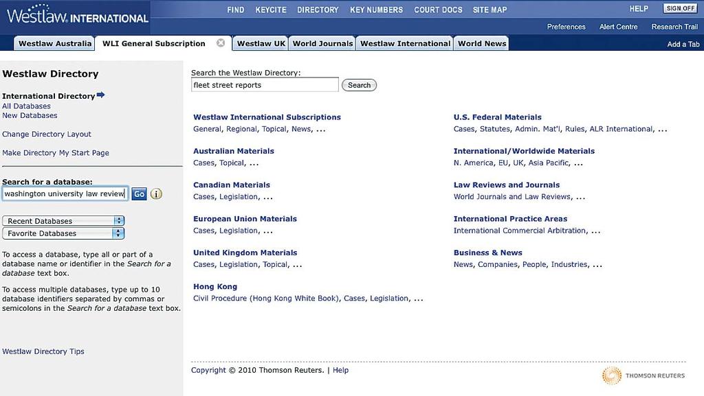 4. LOCATING A DATABASE There are over 40,000 databases on Westlaw. With thousands of databases to choose from finding the right one can be crucial. There are several different tools to assist you: 1.