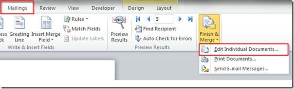 It will bring Merge to New Document dialog, you can
