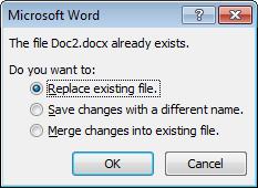 Tip By saving your document in this format BEFORE you start any work, Microsoft Word 2010 will run in Compatibility Mode. This will prevent access to features that this file format does not support.
