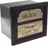 Classic Mailbox Collection The Classic Mailbox (includes Pedestal) Complete box mounted to Pedestal with Polished Brass Accents.