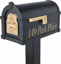 Vinyl Lettering For mailbox sides ONLY, not for address plaque. Each side accommodates up to 20 characters.