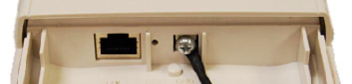 Remove the screw on the grounding point at the