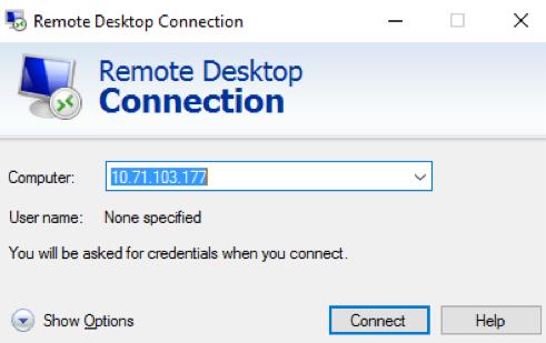 Creating a VM: Connect to the Instance (Windows) From Windows: Start your