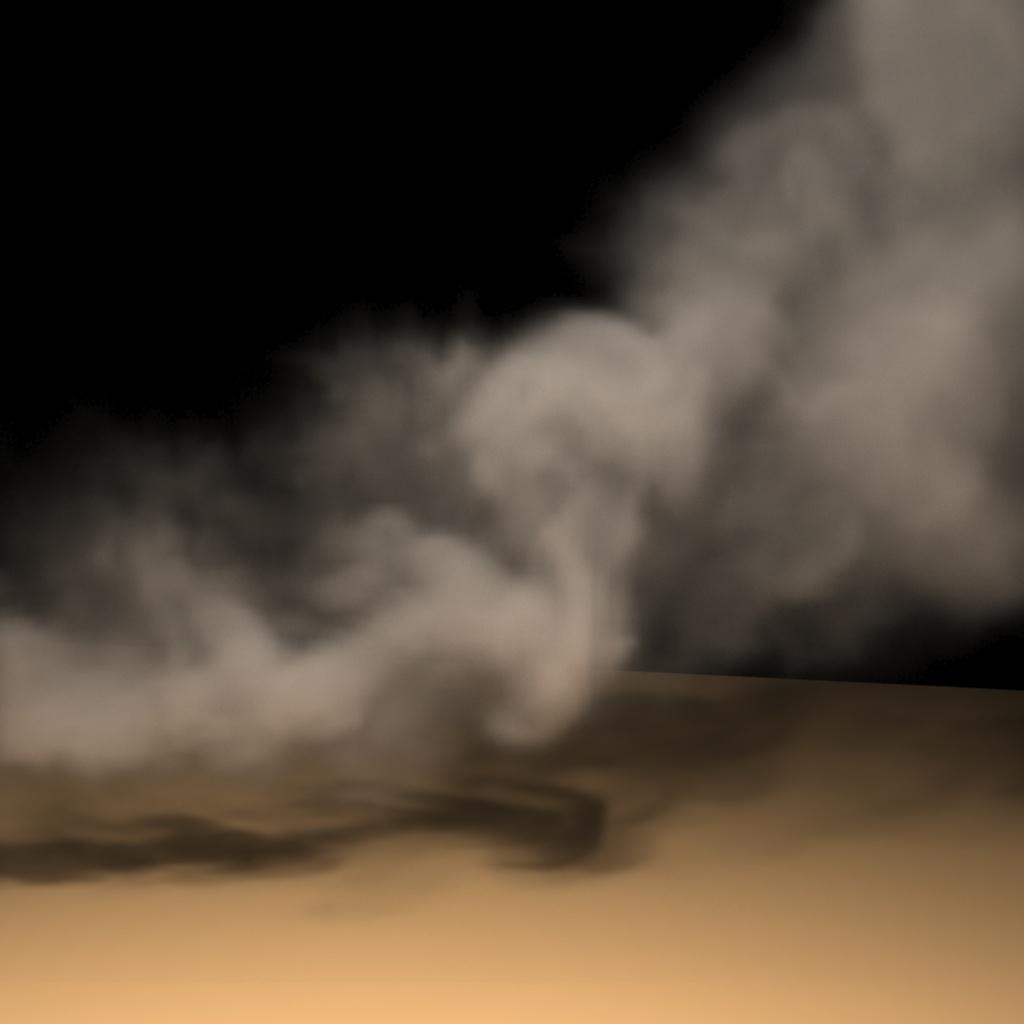 Rising smoke Biased Monte Carlo ray tracing: