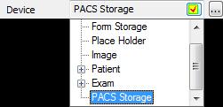 4. Select PACS from the following drop-down and click the Apply button. 5.