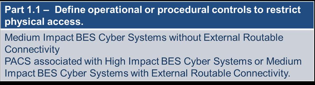 CIP-006 CIP-006 Physical Security of BES Cyber Systems IAC Programmatic