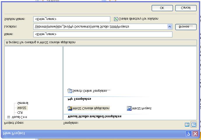 3.2. Project Structure In order to create such a console application in Visual