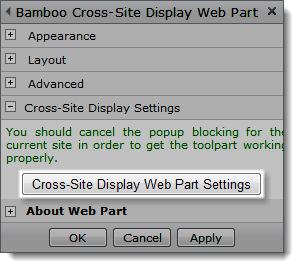 Click the [Product] Settings button in the Web Part tool pane. 3.