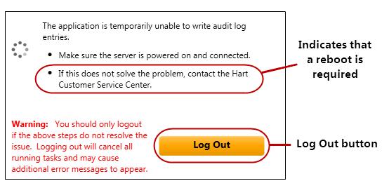 When a Problem is Identified Initial troubleshooting steps are displayed in the error message window.