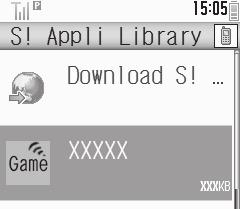 Using S! Applications Try out the preloaded S! Applications or download and use 840SH-compatible S! Applications, including games. Refer to the S!