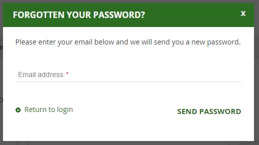 If Customers forget their password, they can click on Forgotten your password?