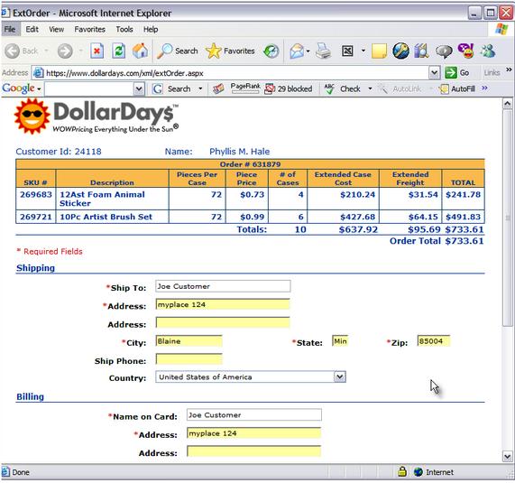 246 Pinnacle Cart User Manual v3.6.3 Important: You will need to enter in your Dollar Days account information into the "Setup Dollar Days" area for this feature to work.