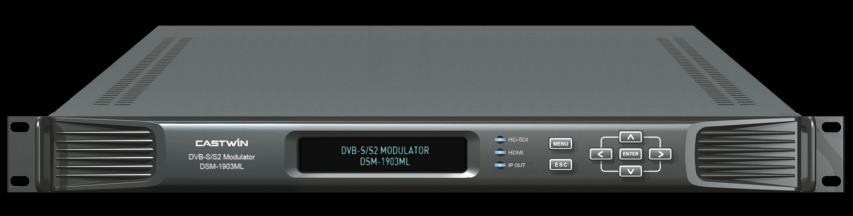 DVB-S/S2 Modulator DSM-1903ML Professionally performing device based on DVB- S/S2/DSNG standard Modulation DSM-1903ML Modulator shows superior quality in modulation of MPEG transport stream DVB-ASI