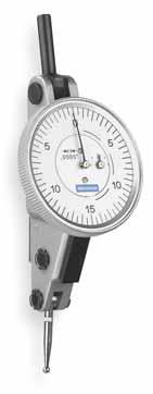 106 Precision Measurement Dial Indicator Knurled bezel rotates 360º Stainless steel spindle rack and contact points. Easy-to-read microfine graduations.