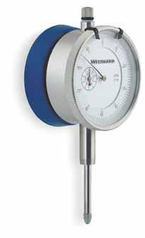 Precision Measurement 107 Dial Indicators Easy to read microfine graduations Offers revolution counter hand, adjustable tolerance limit markers, lug back,