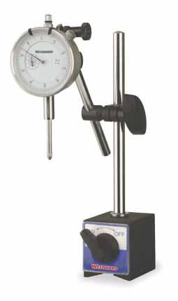 108 Precision Measurement Magnetic Base with Fine Adjust Positions for the best angles Fine adjust positions indicators at best angles for precision measuring and setup.