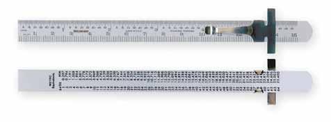 110 Precision Measurement 6" Pocket Steel Rule Micro-fine graduations allow for easy reading 1/2" width x 3/16" thickness rule is made of