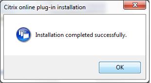 When the software has finished installing, another pop up window will appear to confirm this.