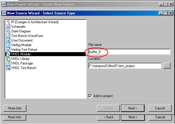 6. To create a new source, click on the New Source button. Figure 4-6 Creating new source file. 7.