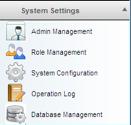 2 SYSTEM SETTINGS Click the [System Settings] menu, and it will appear in a menu bar (Figure 2-1).