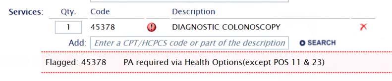 For ambulatory/outpatient procedures, enter the CPT or HCPCS code for the type of service that is being requested.
