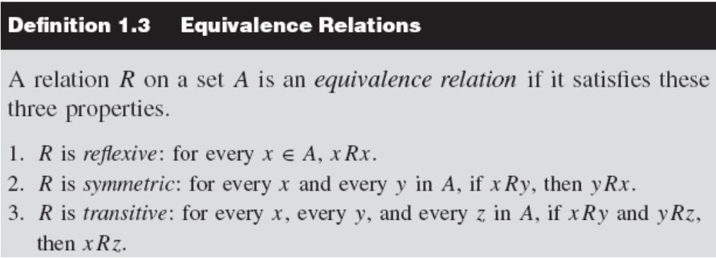 If R is a relation on a set, we can write a is related to b