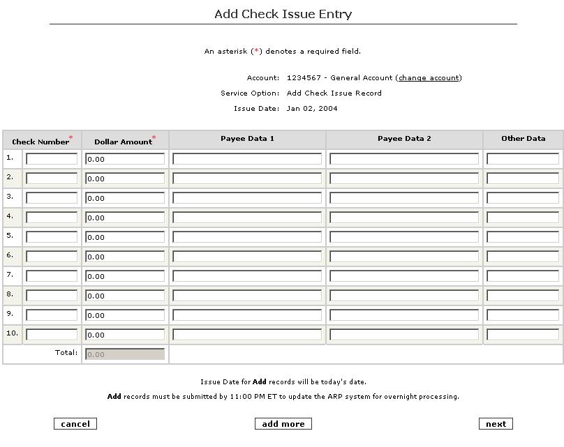 5. Input the check number(s), dollar amount(s), and any other pertinent data into the appropriate fields. 6.