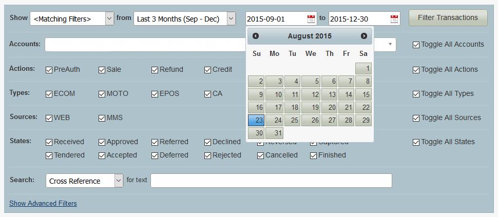 You can also choose your date range manually by using the 2 date range