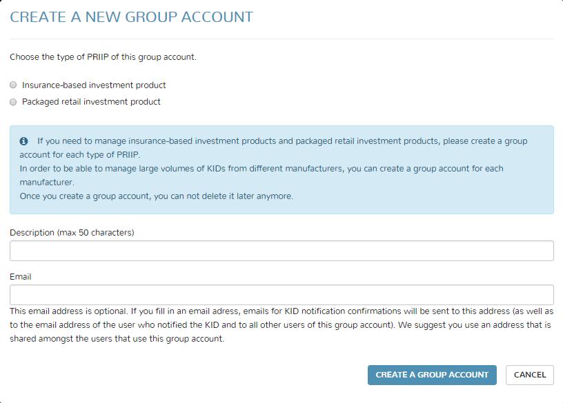 5/17 / FSMA_2017_24 of 29/12/2017 Add new users: The user who created (or who belongs to) the group account can later add other users (if needed) to this group account by clicking Add a new user on