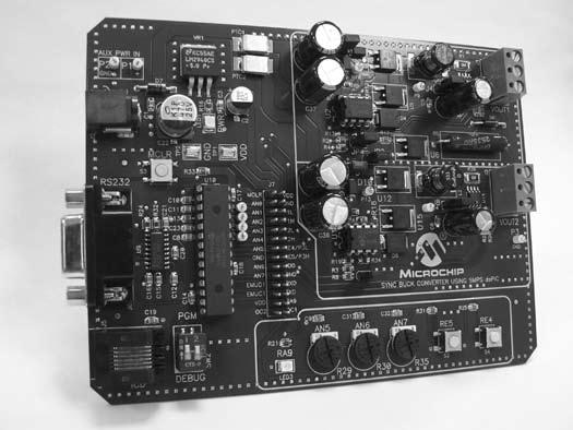 dspicdem SMPS Buck Development Board This development board serves as a simple DC-DC Switch Mode Power Supply (SMPS) reference design and a good starting point for designers new to SMPS design.