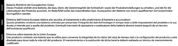 Chapter 11 EU battery directive Technical information