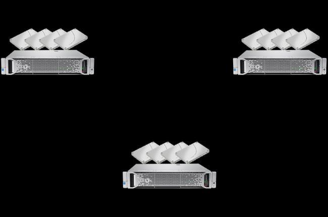 Switchless storage network with FlashGrid DirectFabric Technology The FlashGrid DirectFabric Technology enables high-performance storage network connectivity between the cluster nodes without using
