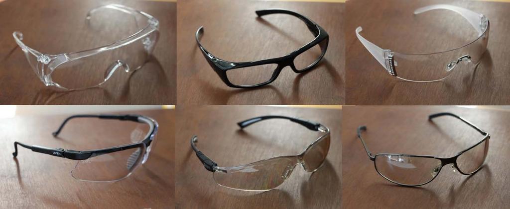 Eyewear types investigated #1 #2 #3 #4 #5 #6 Selection based on: i) easy availability ii) difference in geometry Not necessarily representative but