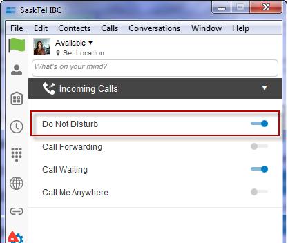 incoming calls to the specified destination, and has the highest service precedence. It will override all other forwarding and mobility settings.