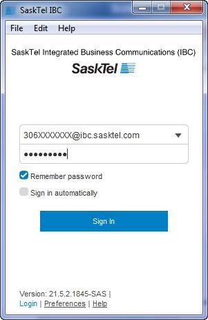SASKTEL IBC DESKTOP CLIENT FUNCTIONS Key screens when using the SaskTel IBC Desktop Client Please note some functions of the IBC Desktop Client are only available