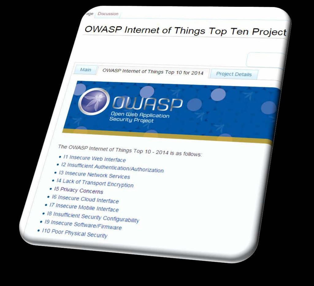 OWASP Internet of Things Top 10 I1 Insecure Web