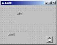 Designing the Clock application Start a new project and add two labels with Name property set to lbltime and lbldate respectively.