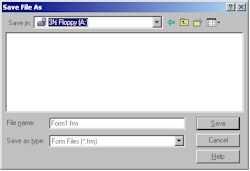 Visual Basic first asks you to save the form and then the project file.