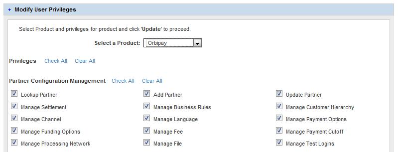 To add assign a new Product/User Type you select the Product and User Type and select Continue.