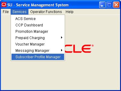 Chapter 2 Commercial In Confidence Subscriber Profile Manager Screen Introduction Accessing the Subscriber Profile Manager screen The Subscriber Profile Manager screen allows you to configure the