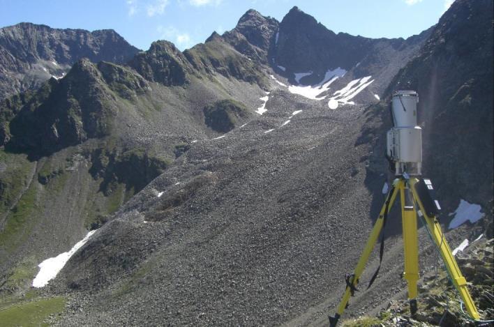 Area under investigation TLS-based monitoring of a rock glacier Rock glacier Hinteres Langtalkar located in Hohe Tauern