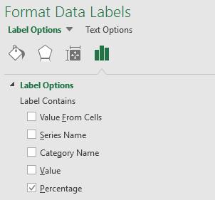 Click the Label Options icon 11. Clear the Category Name 1.
