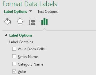 Click the Label options icon 12. Expand Label Options 13.