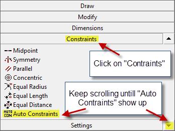 Next, click on Contraints and keep scrolling untill