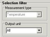 12.3 Selection filters: The selection filter controls can refine the list of displayed test devices to a