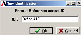 Retrieve and present that reference sensor. If not Ask the user to create a new reference sensor record. Confirm creation of a new record If the user answers yes, the user is prompted for a new ID.