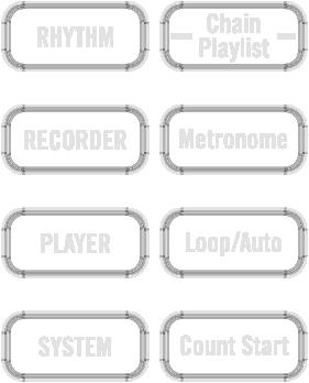 Parts and their functions, Recorder mode: Switches the loop function on/off. When the loop function is on, the region specified by the Mark function can be played as a loop, or recorded.